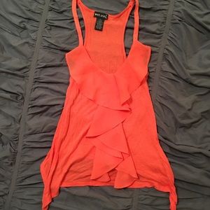 Wet Seal Coral Racer Back Dressy Tank!